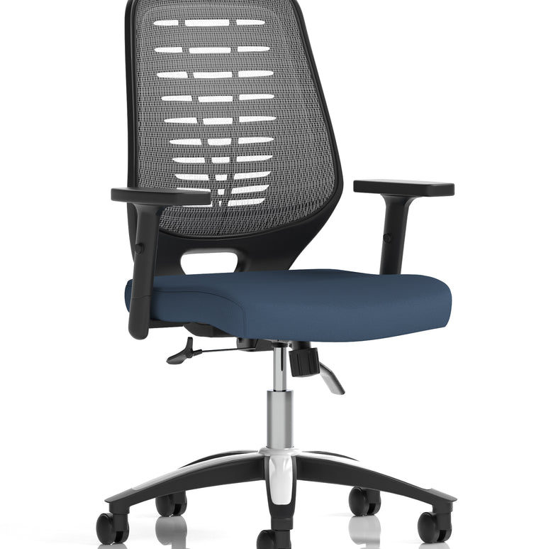 Relay Medium Mesh Back Task Operator Office Chair with Arms