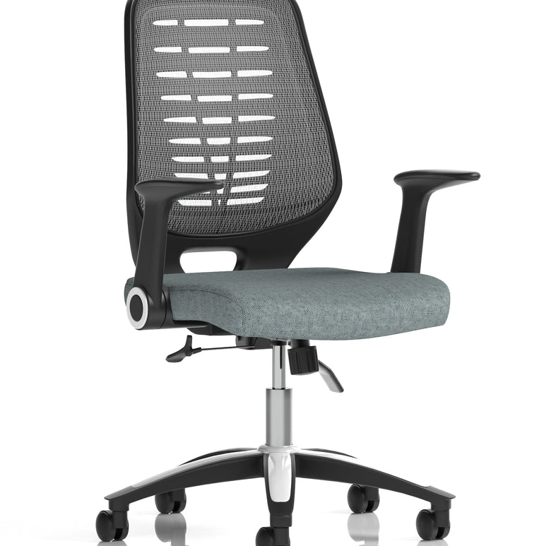 Relay Medium Mesh Back Task Operator Office Chair with Arms