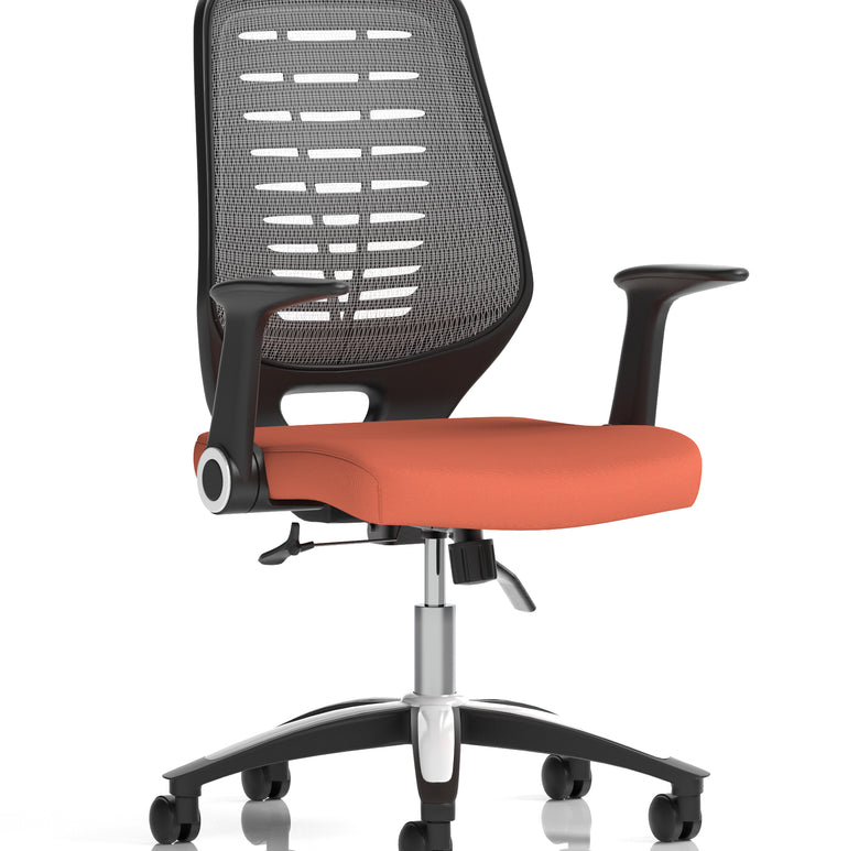 Relay Medium Mesh Back Task Operator Office Chair with Arms