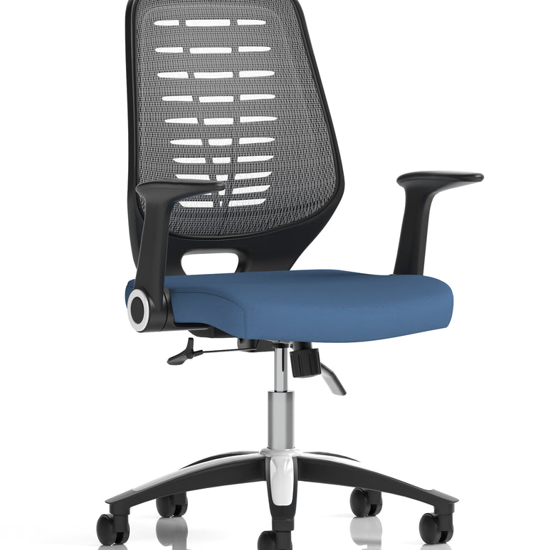 Relay Medium Mesh Back Task Operator Office Chair with Arms