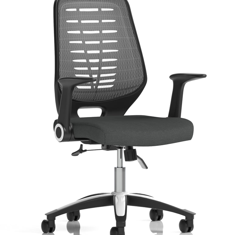 Relay Medium Mesh Back Task Operator Office Chair with Arms