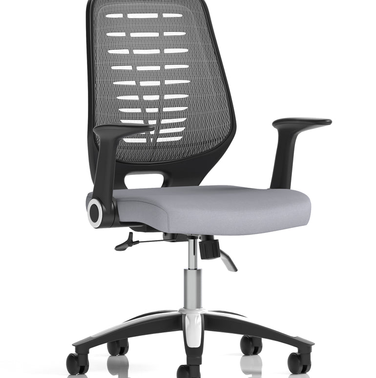 Relay Medium Mesh Back Task Operator Office Chair with Arms