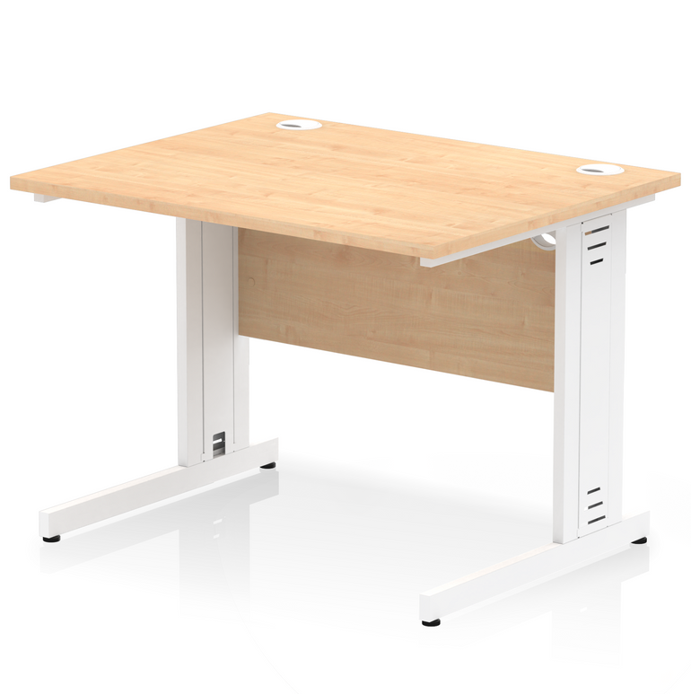 Impulse 1000mm Straight Desk Cable Managed Leg