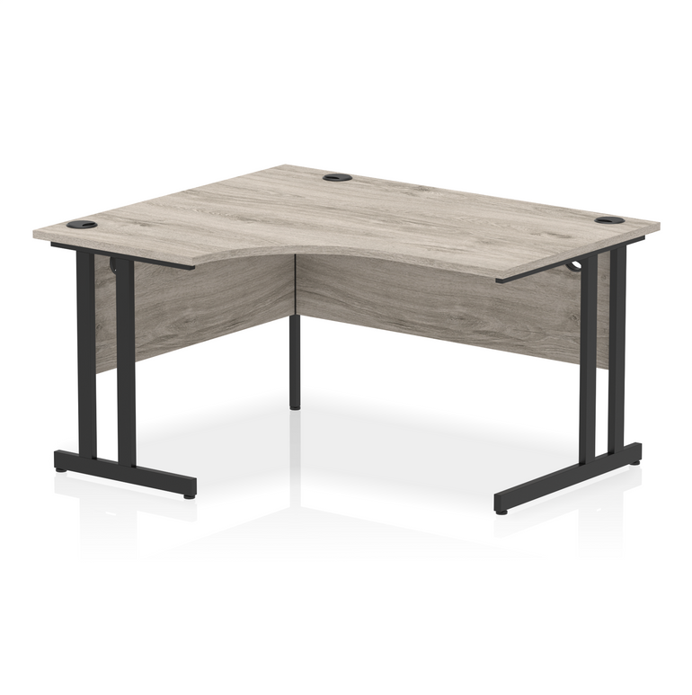 Impulse 1400mm Left Crescent Desk Cantilever Leg