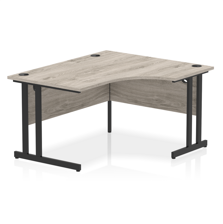 Impulse 1400mm Right Crescent Desk Cantilever Leg
