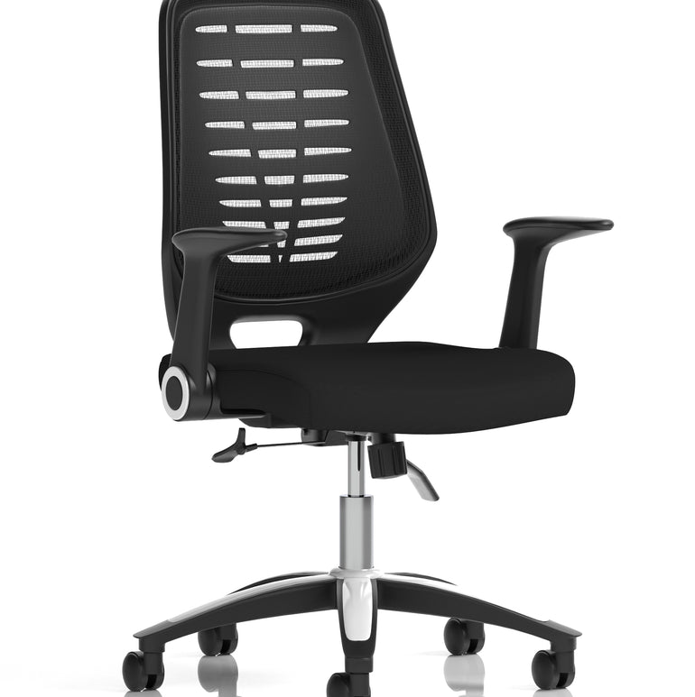 Relay Medium Mesh Back Task Operator Office Chair with Arms