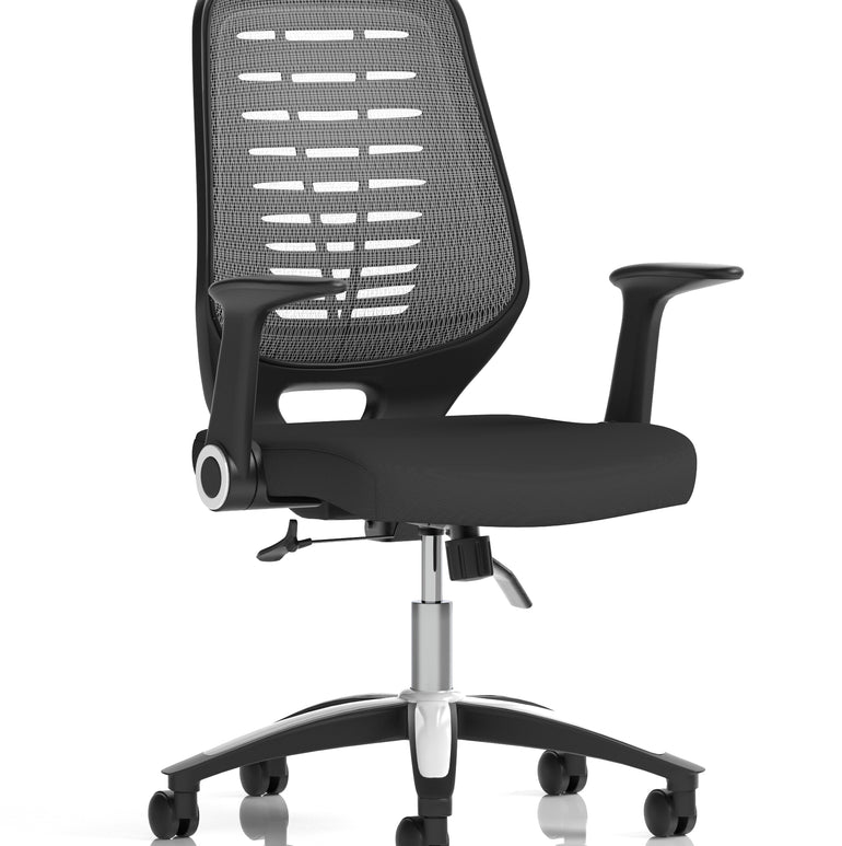 Relay Medium Mesh Back Task Operator Office Chair with Arms