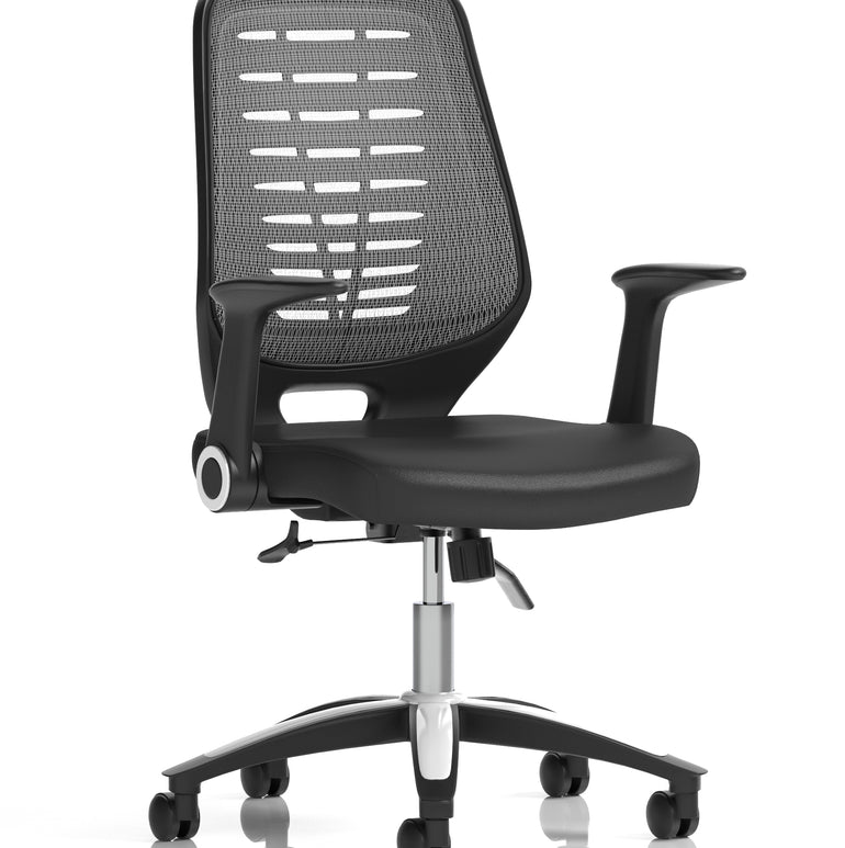 Relay Medium Mesh Back Task Operator Office Chair with Arms
