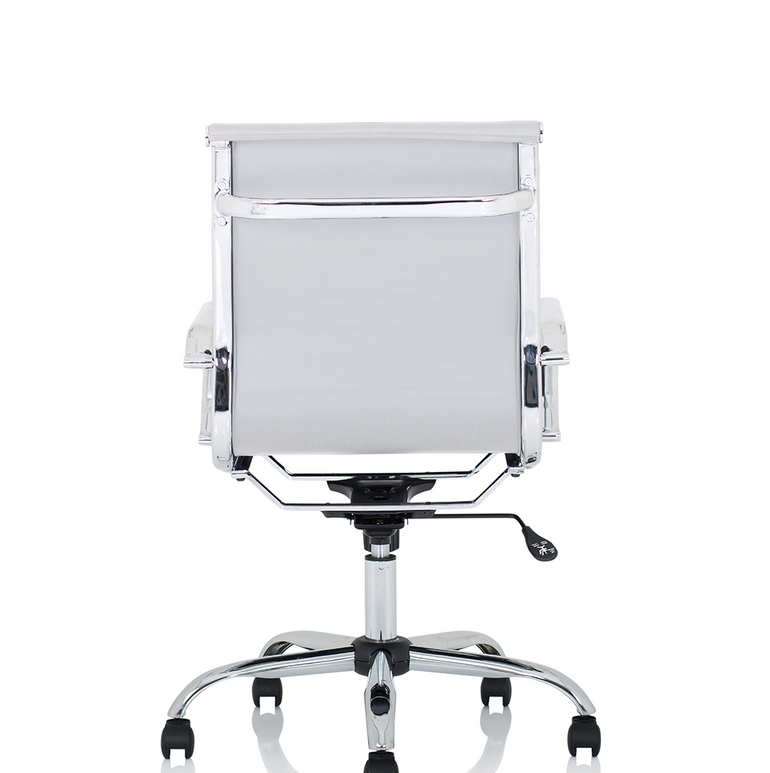 Nola Black Leather Executive Office Chair with Arms