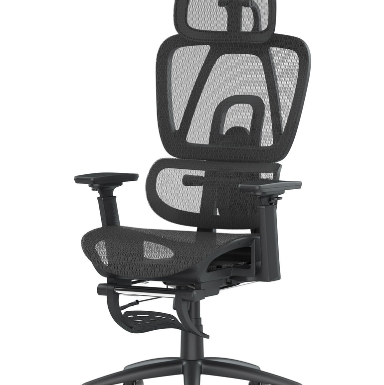 Horizon Executive Mesh Chair With Height Adjustable Arms and Footrest