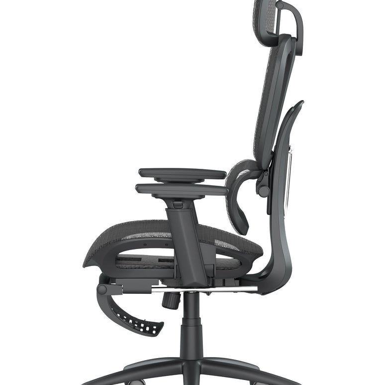 Horizon Executive Mesh Chair With Height Adjustable Arms and Footrest