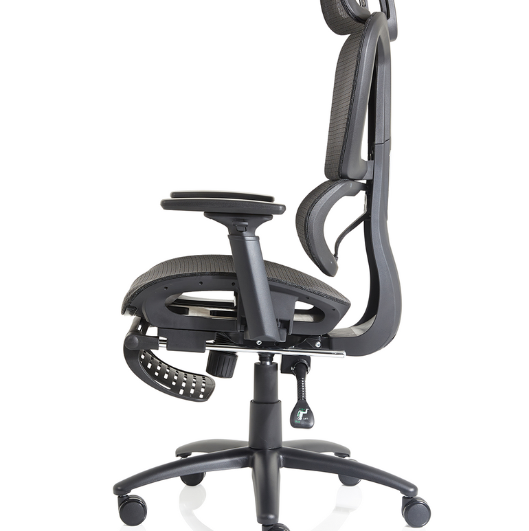 Horizon Executive Mesh Chair With Height Adjustable Arms and Footrest