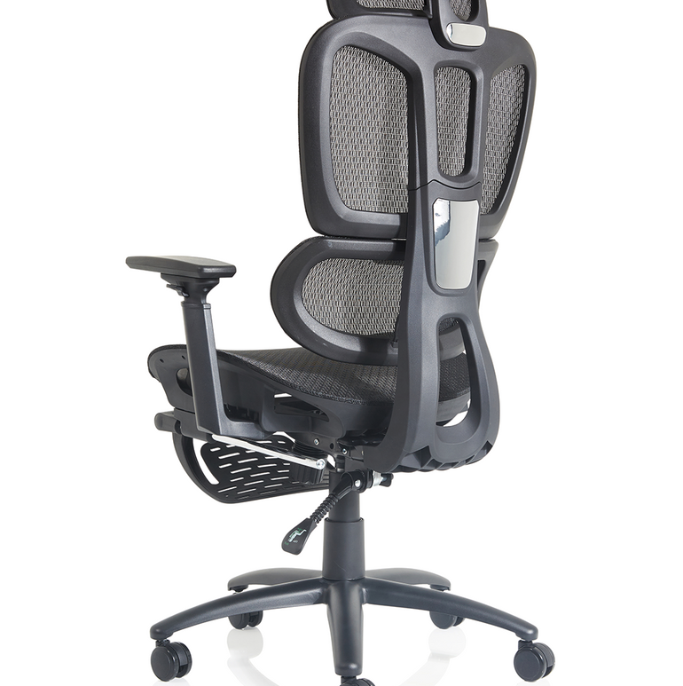 Horizon Executive Mesh Chair With Height Adjustable Arms and Footrest