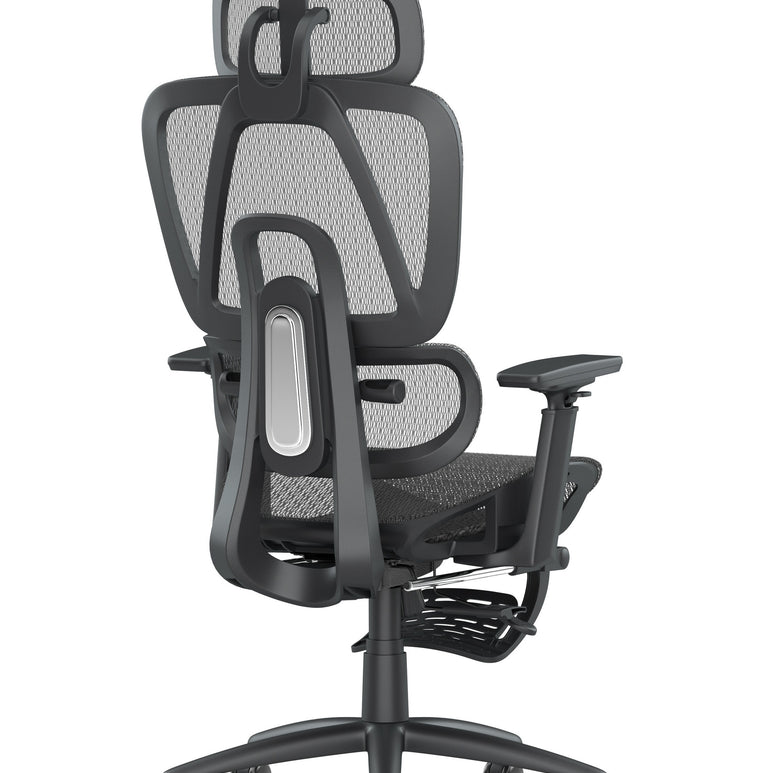 Horizon Executive Mesh Chair With Height Adjustable Arms and Footrest