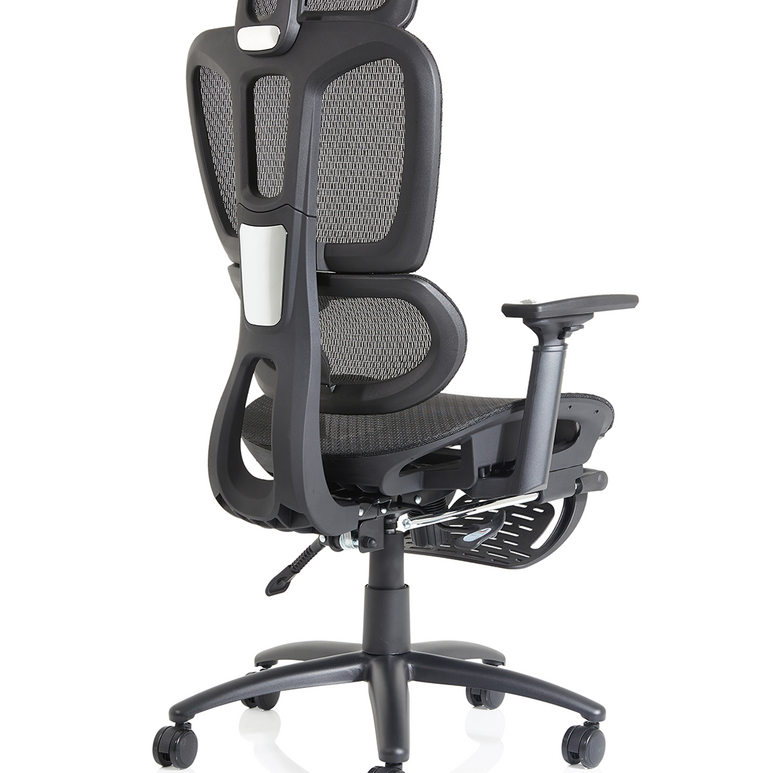 Horizon Executive Mesh Chair With Height Adjustable Arms and Footrest