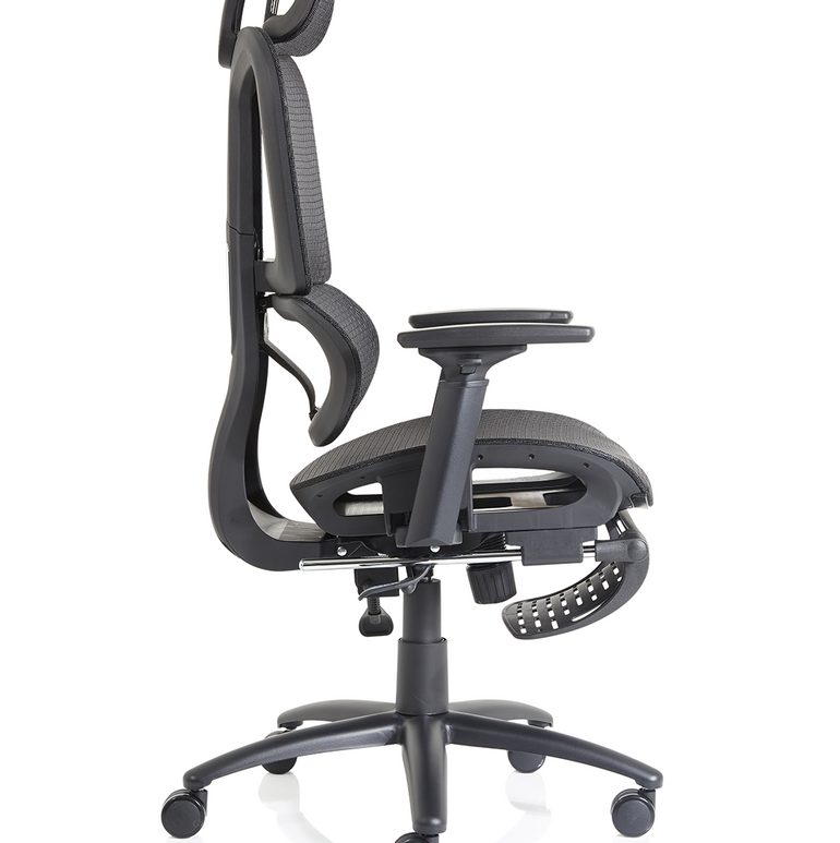 Horizon Executive Mesh Chair With Height Adjustable Arms and Footrest