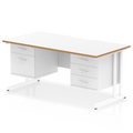  White & Natural Wood