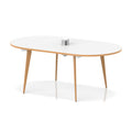  White Top Natural Wood Edge