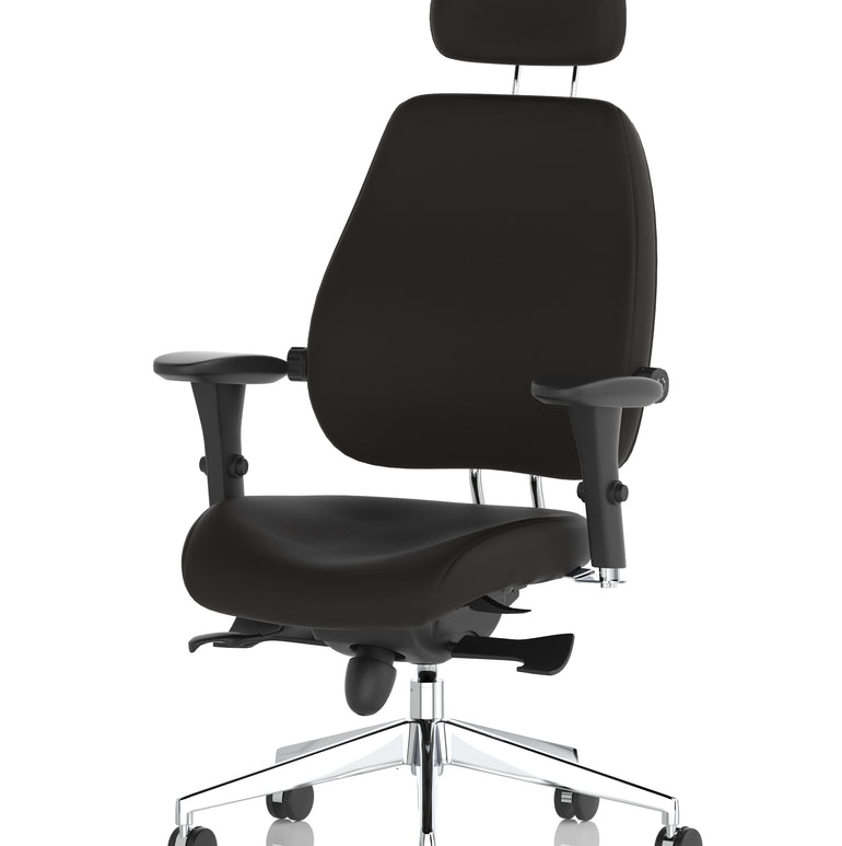 Chiro Plus Ultimate High Back Ergonomic Posture Chair with Arms and Headrest
