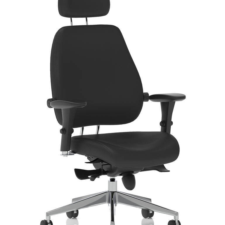Chiro Plus Ultimate High Back Ergonomic Posture Chair with Arms and Headrest