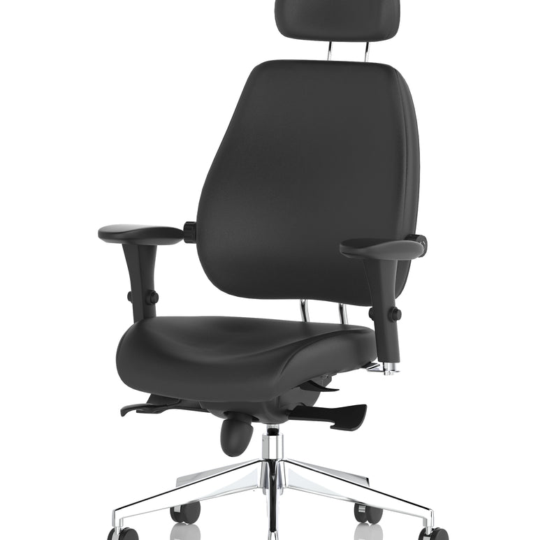 Chiro Plus Ultimate High Back Ergonomic Posture Chair with Arms and Headrest