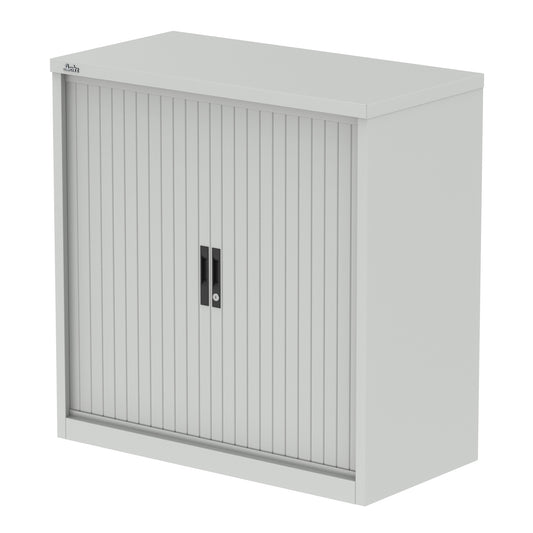 EE - Qube Side Tambour Cupboard With Shelves