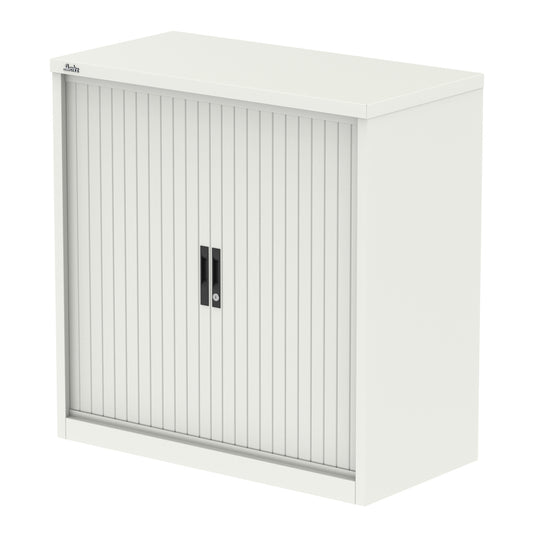 EE - Qube Side Tambour Cupboard With Shelves