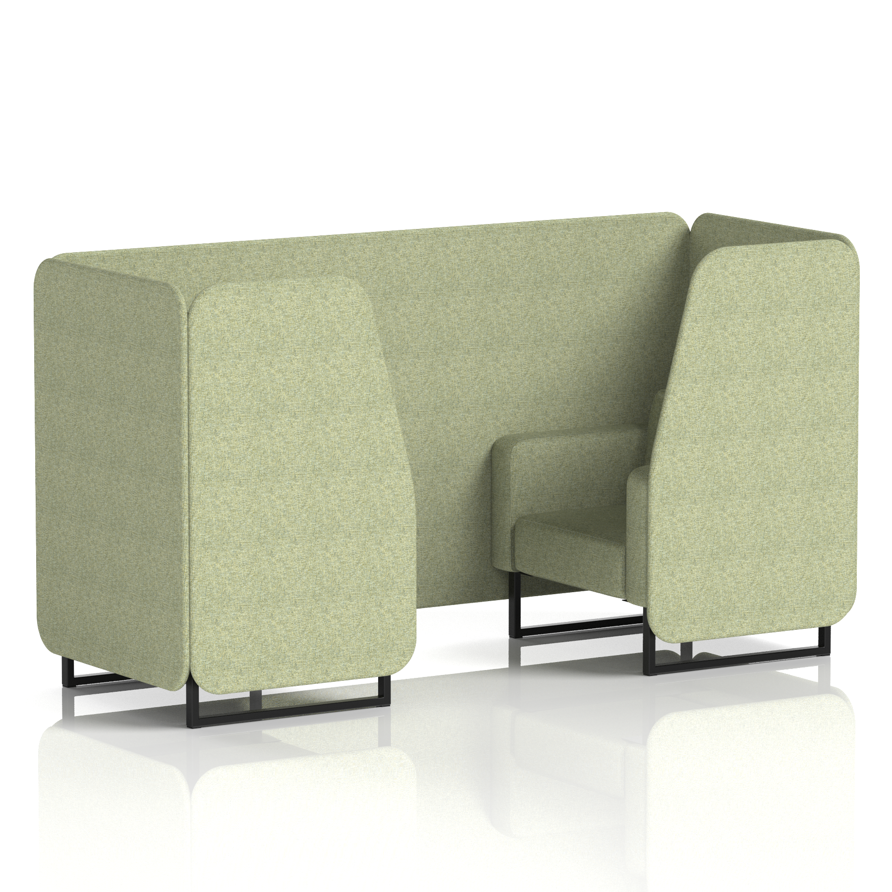 Brixworth Booth With Black Legs in Single Tone