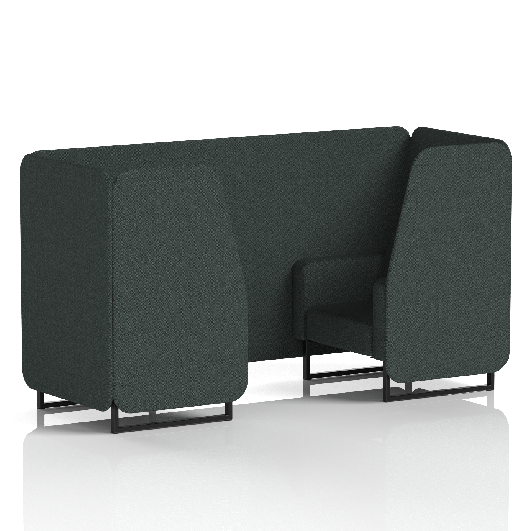 Brixworth Booth With Black Legs in Single Tone
