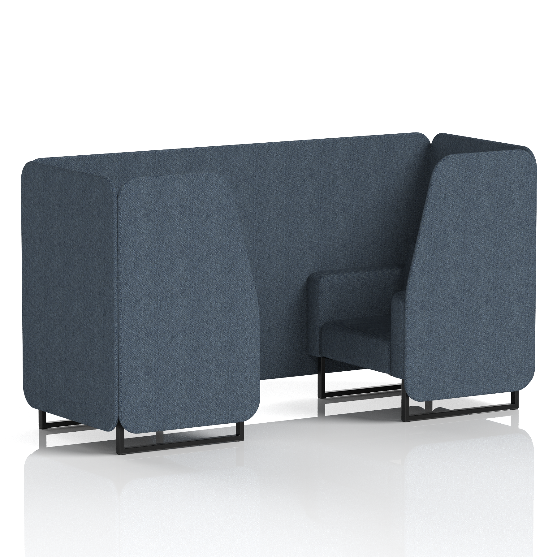 Brixworth Booth With Black Legs in Single Tone