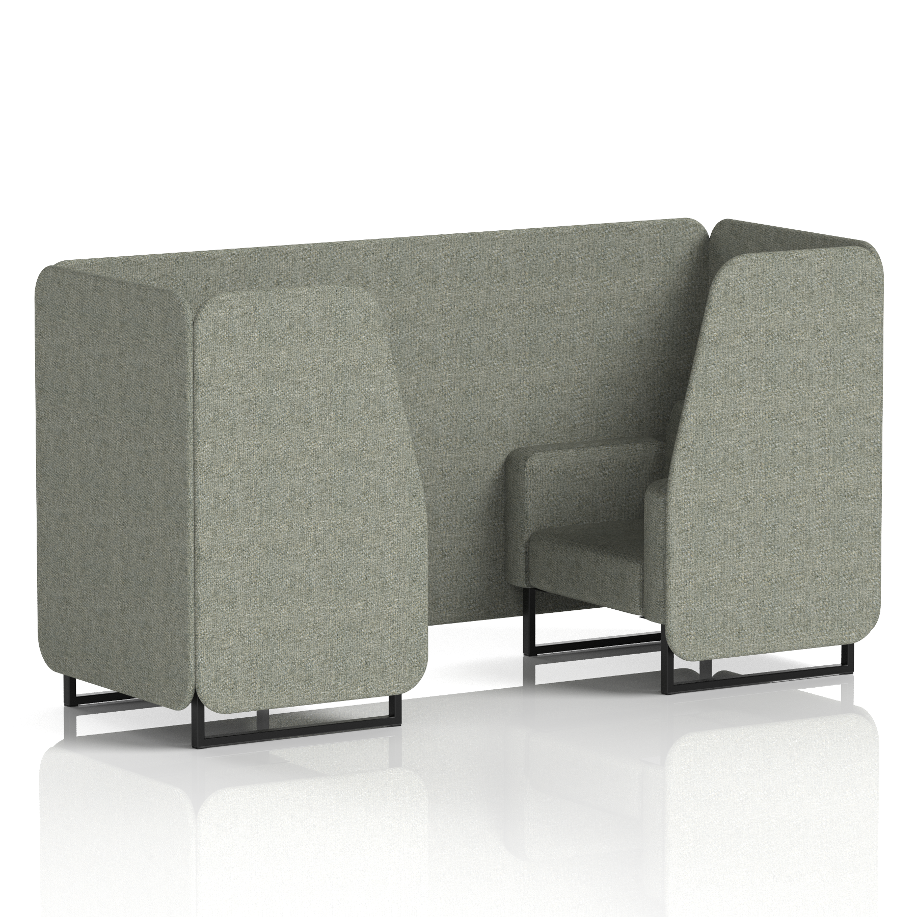 Brixworth Booth With Black Legs in Single Tone