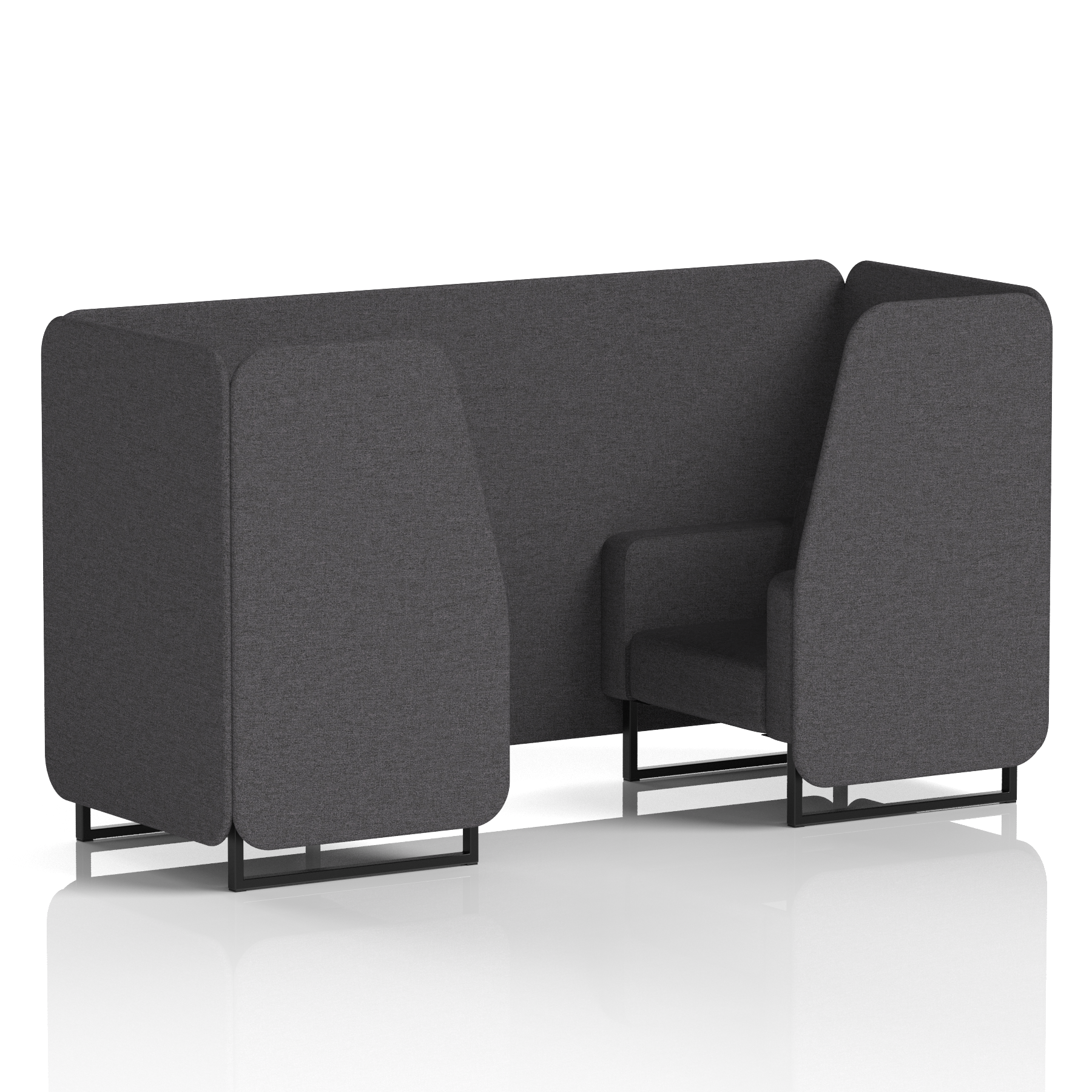 Brixworth Booth With Black Legs in Single Tone