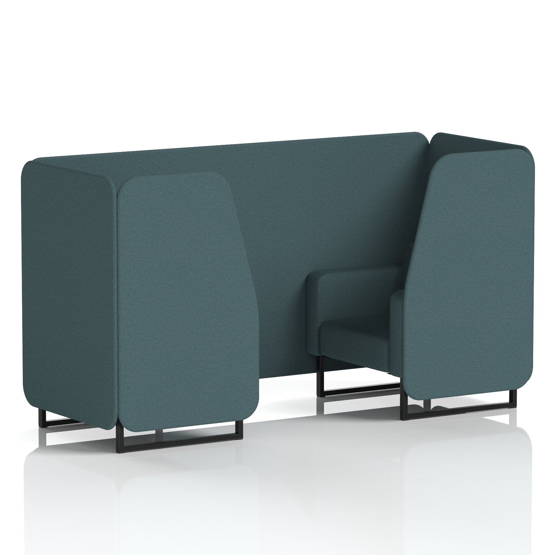 Brixworth Booth With Black Legs in Single Tone