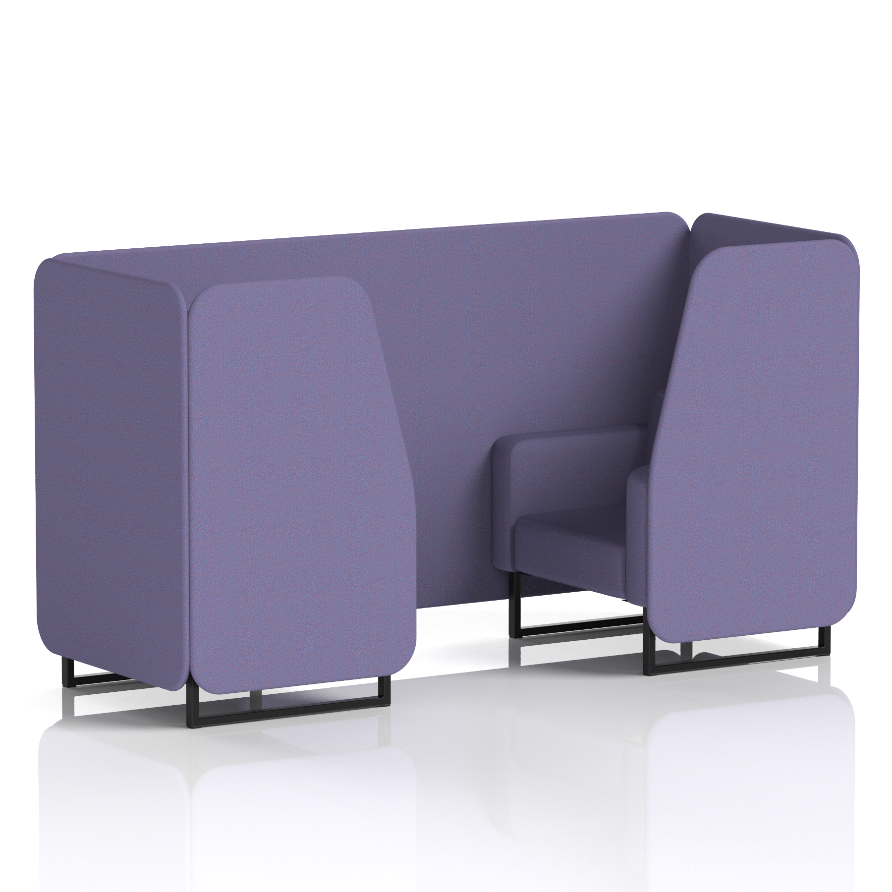 Brixworth Booth With Black Legs in Single Tone