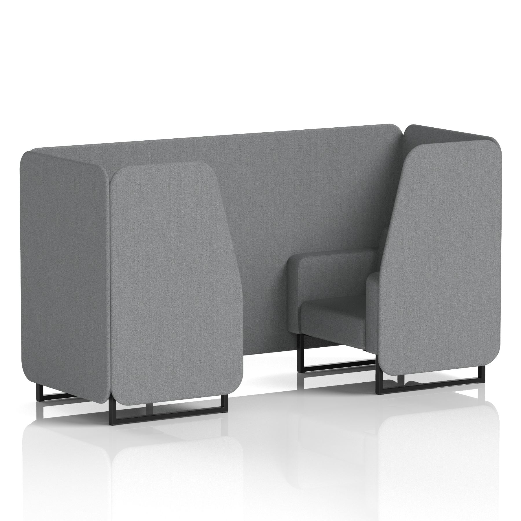 Brixworth Booth With Black Legs in Single Tone