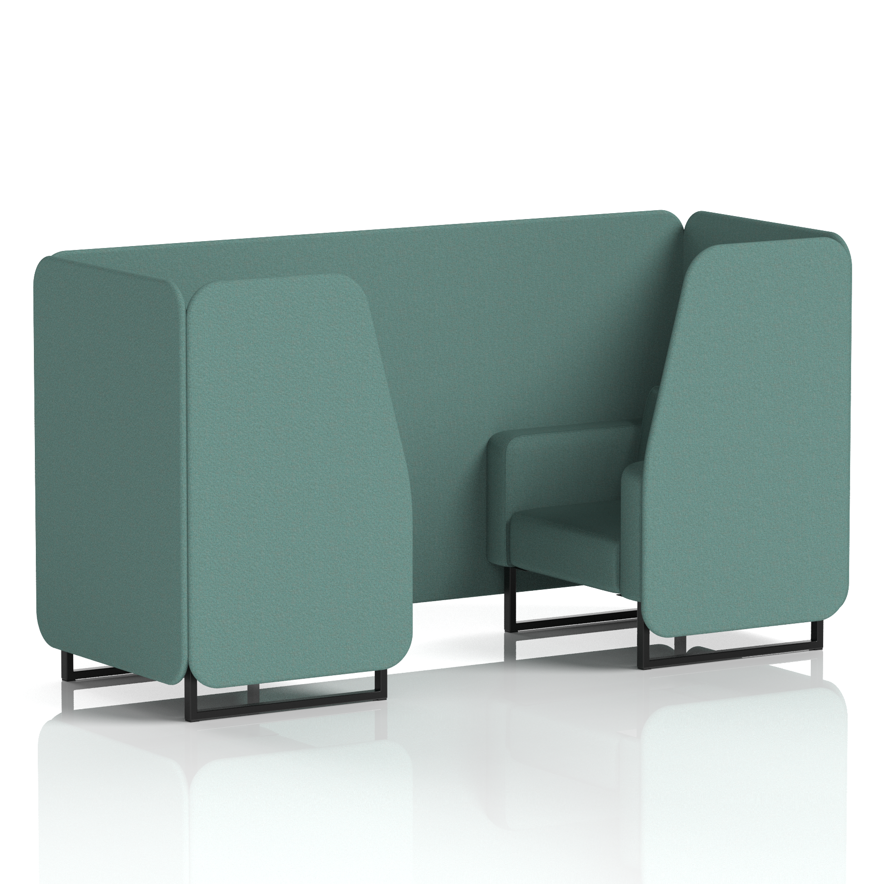 Brixworth Booth With Black Legs in Single Tone