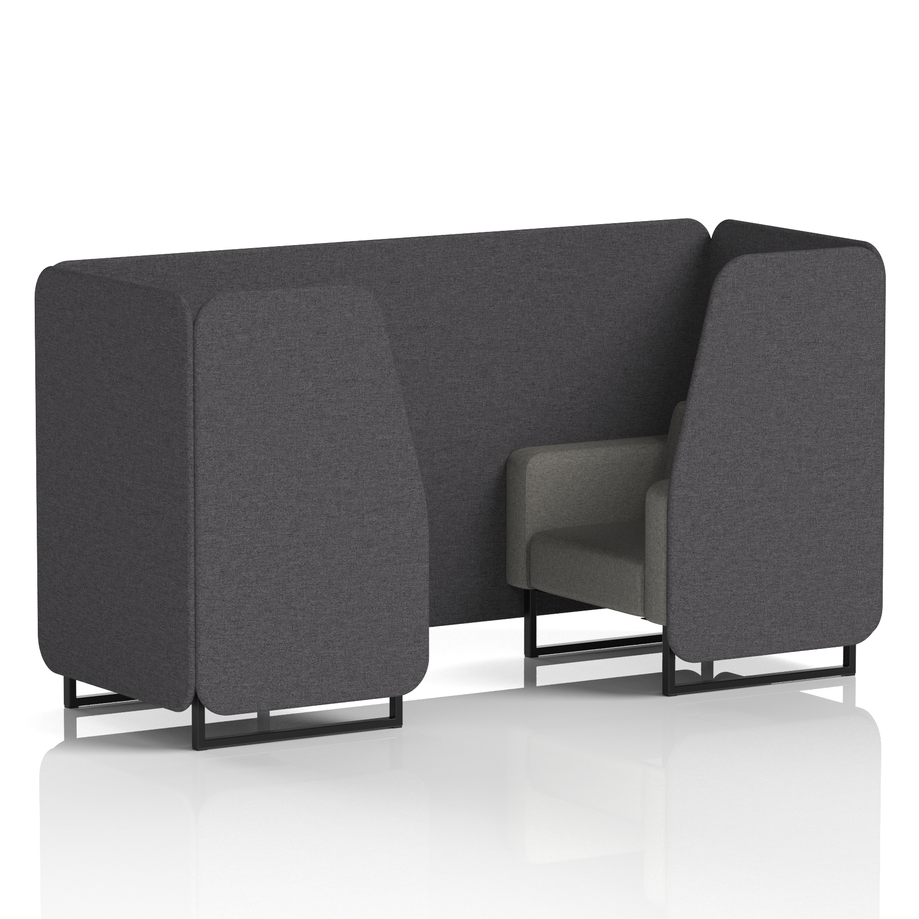 Brixworth Booth With Black Legs in Two Tone