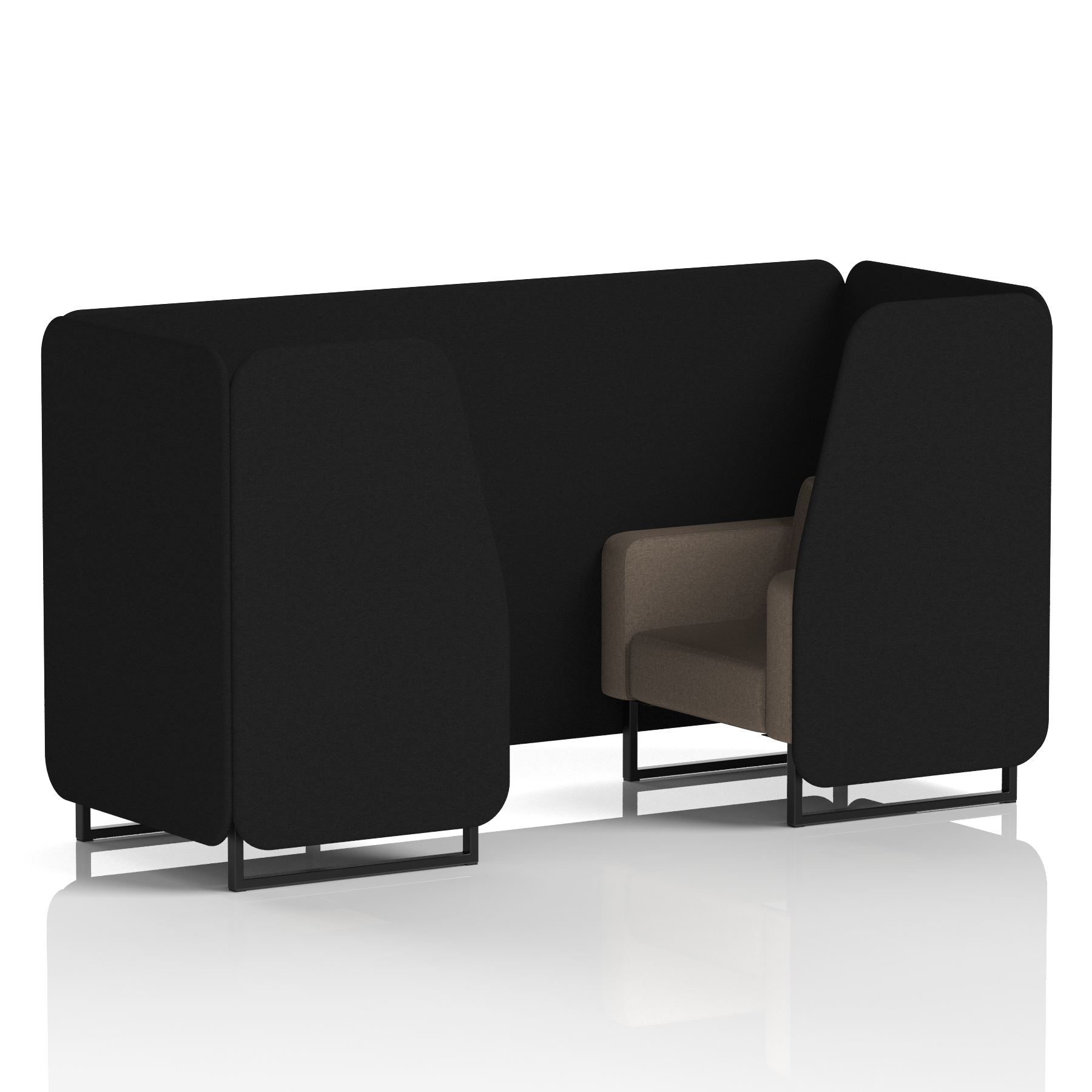 Brixworth Booth With Black Legs in Two Tone