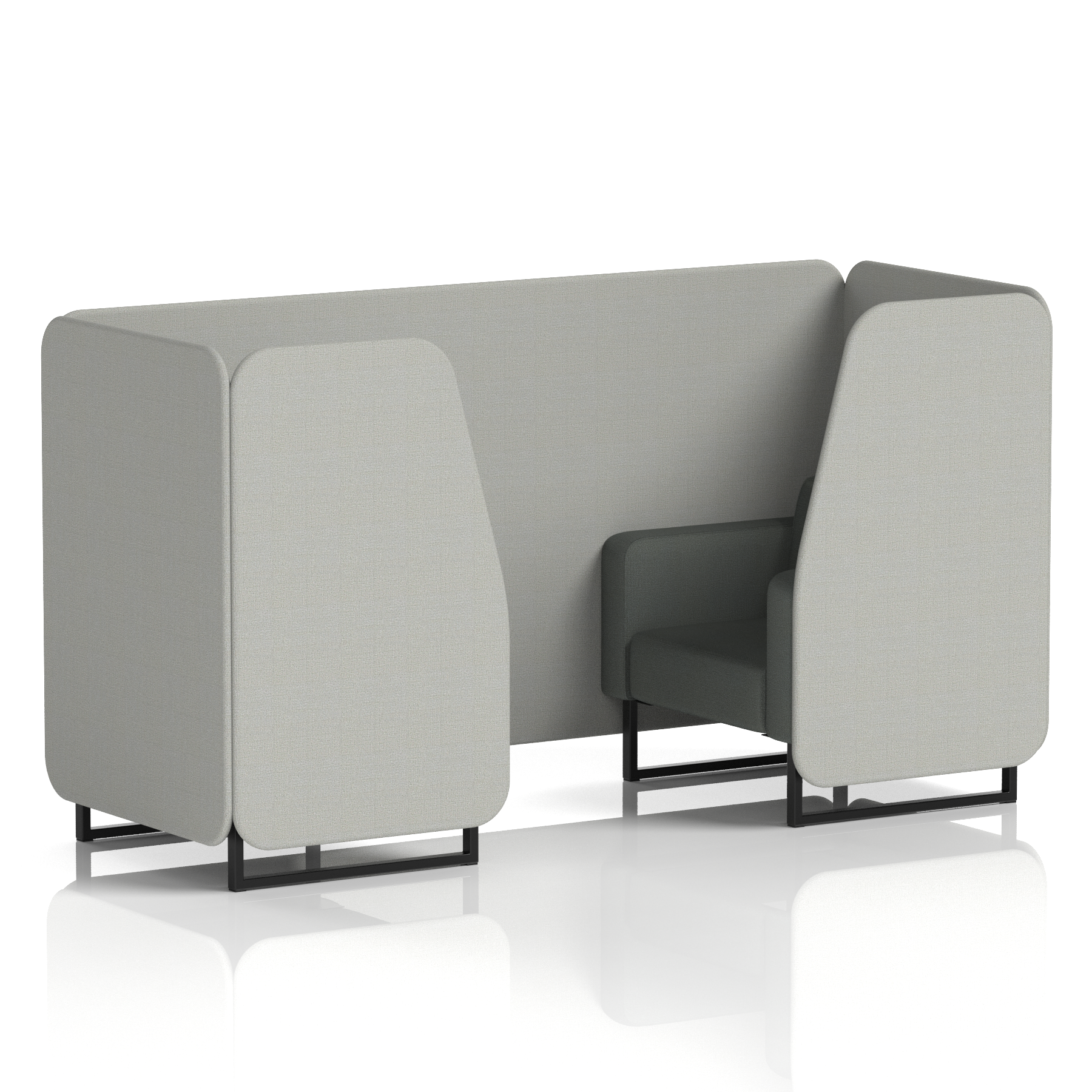 Brixworth Booth With Black Legs in Two Tone