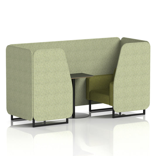 EE - Brixworth Booth With Black Table In Two Tone