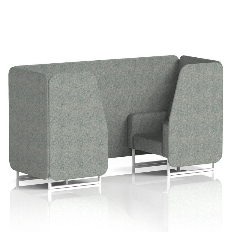 Brixworth Booth With White Legs in Single Tone