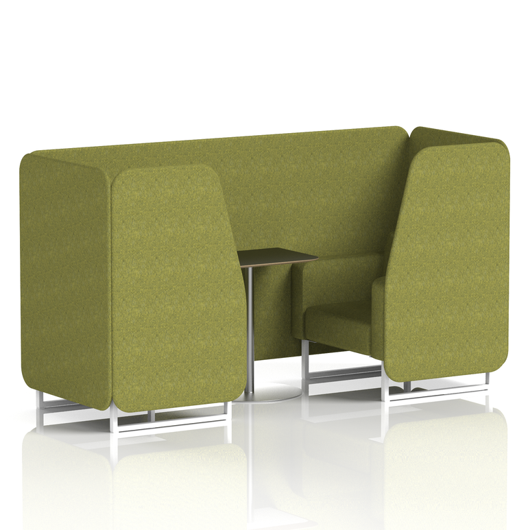 Brixworth Booth With Black Table In Single Tone