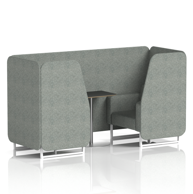 Brixworth Booth With Black Table In Single Tone