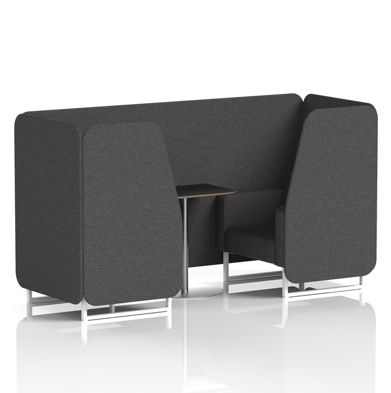Brixworth Booth With Black Table In Single Tone
