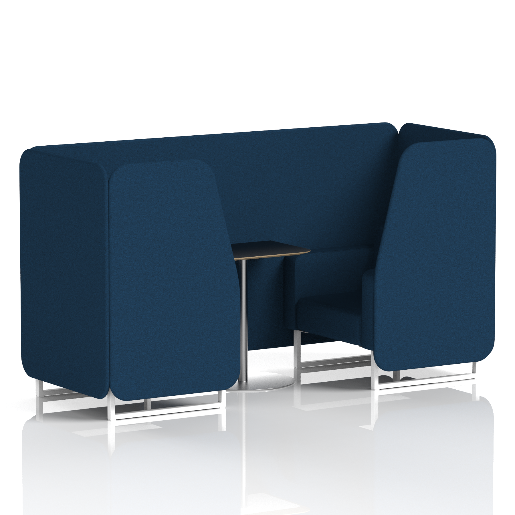 Brixworth Booth With Black Table In Single Tone