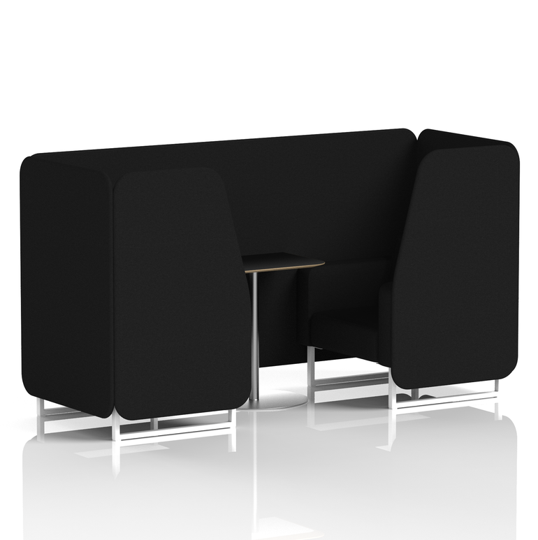 Brixworth Booth With Black Table In Single Tone