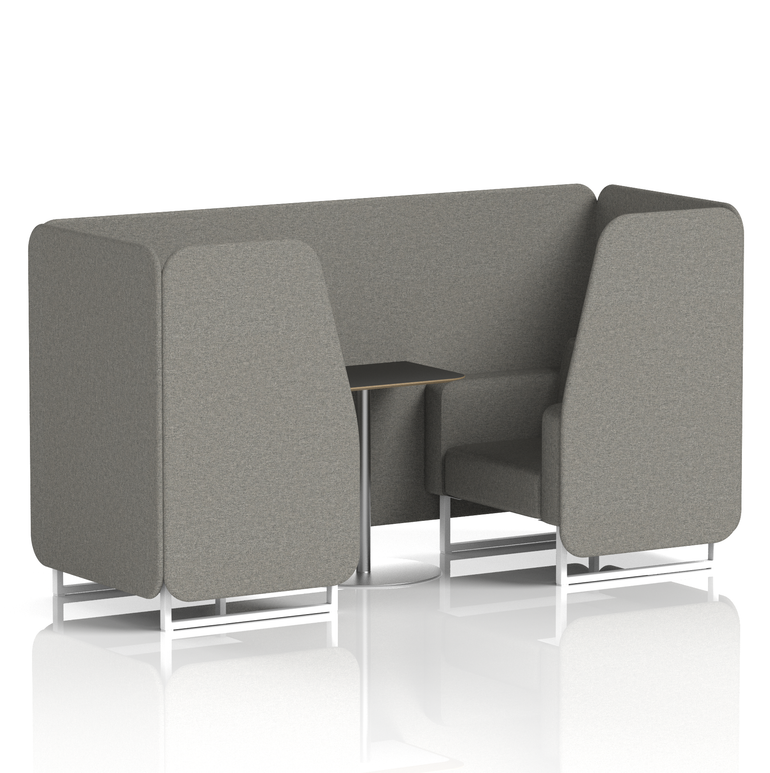 Brixworth Booth With Black Table In Single Tone