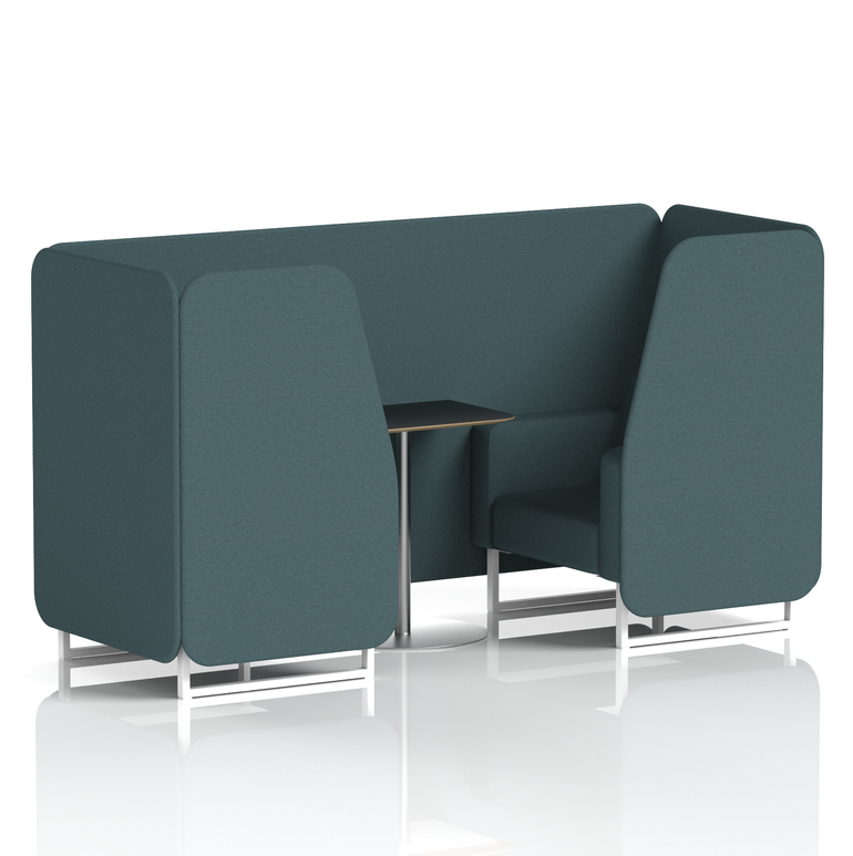 Brixworth Booth With Black Table In Single Tone