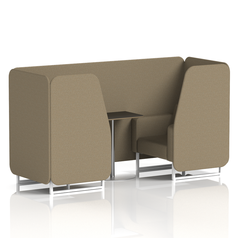 Brixworth Booth With Black Table In Single Tone