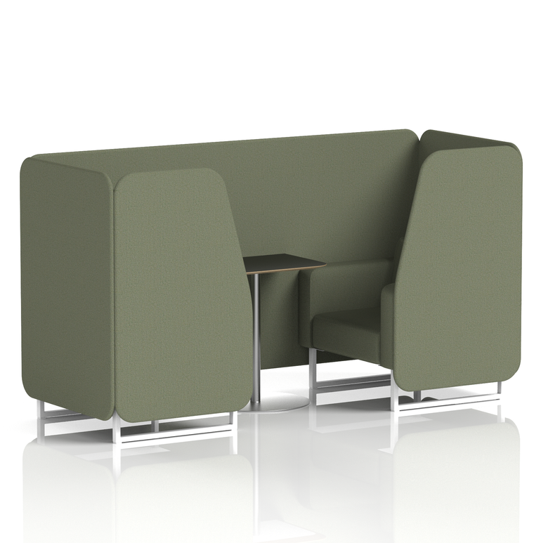 Brixworth Booth With Black Table In Single Tone
